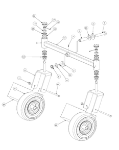 Part Location Diagram of 02000436-0637 Cub Cadet Straight Front Axle
